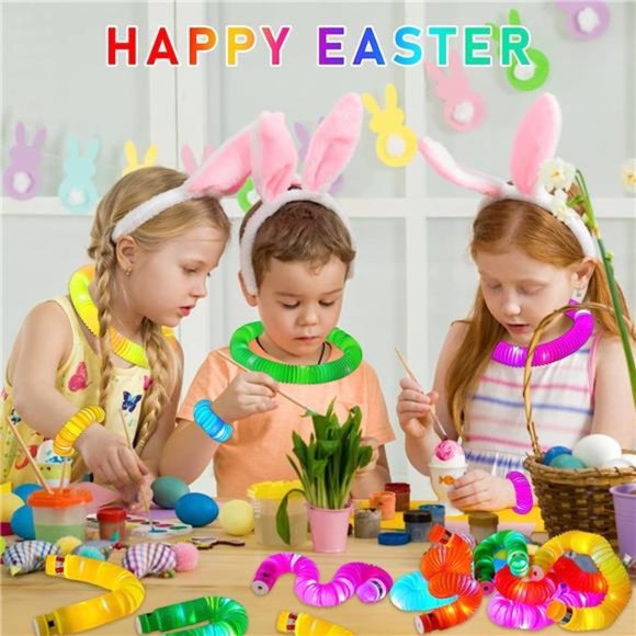 Light Up Pop Tubes Party Favors Sensory Fidget Toys for Kids 4-8-12, 6PCS Sticks - Picture 3 of 6